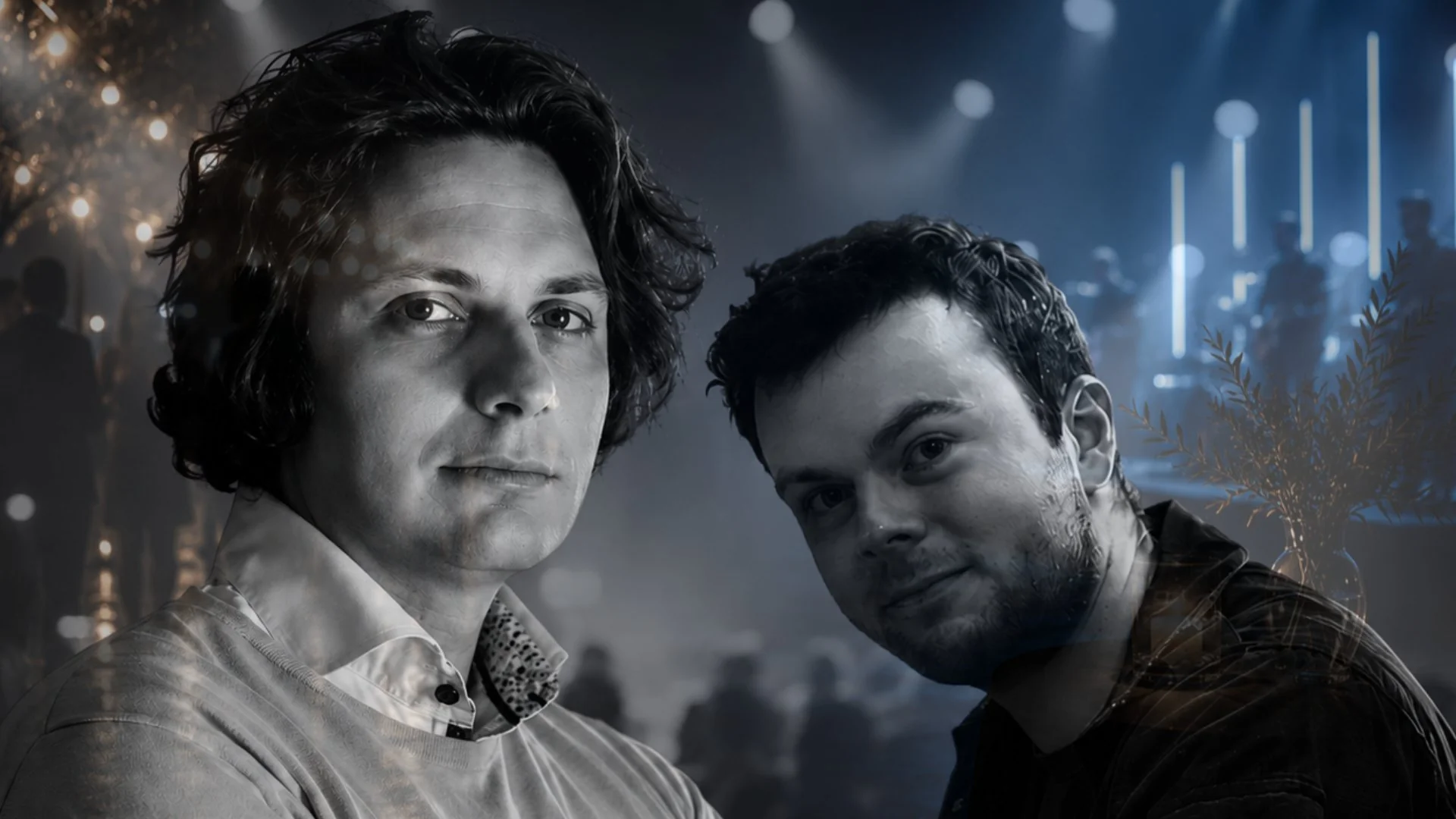 François Thiry et Franky, duo Anima Musica, en configuration live