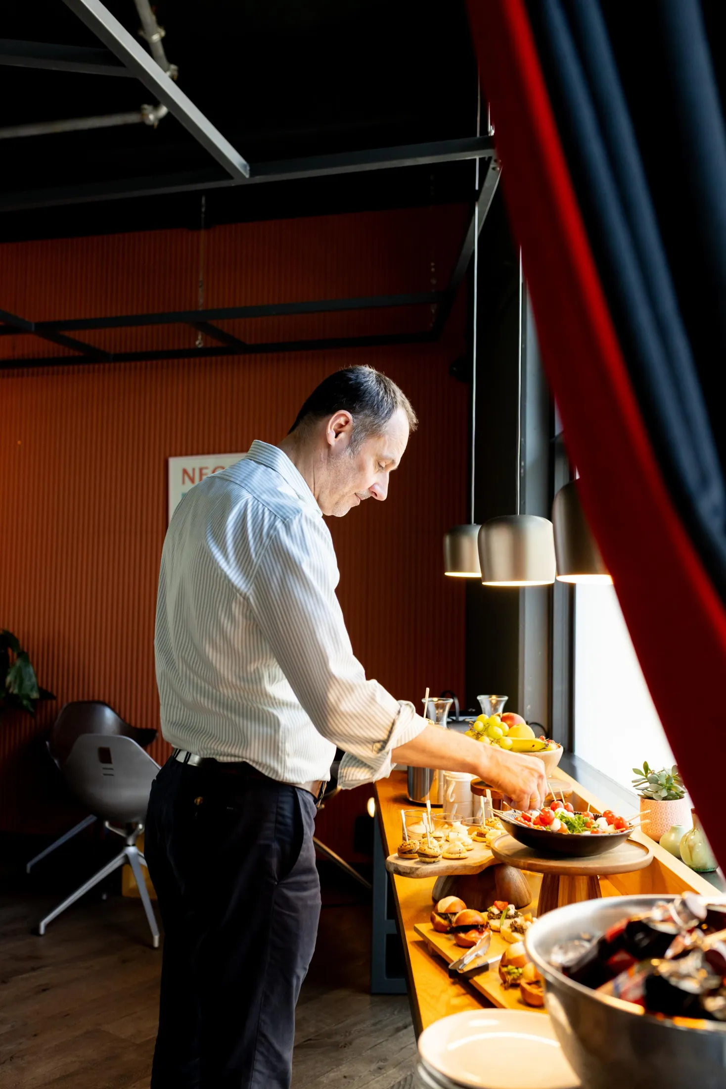 Service au buffet