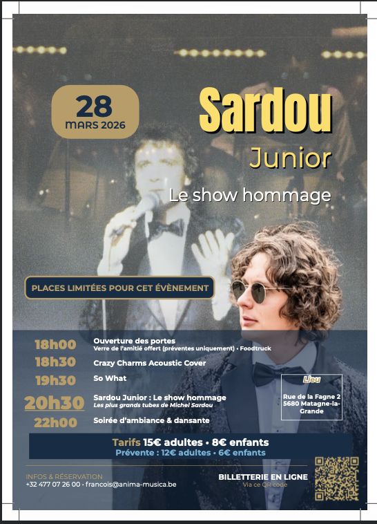 Flyer Sardou Junior - recto