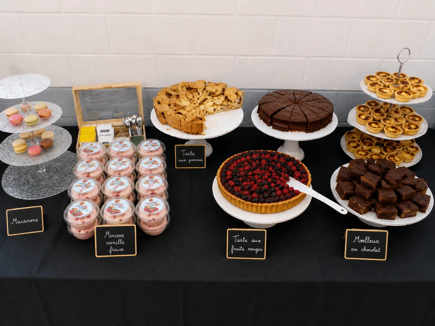 Présentation des desserts